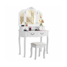 Tükrös fésülködőasztal székkel - Paris
