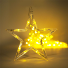 Karácsonyi LED csillag fényfüzér - melegfehér