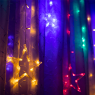 Karácsonyi LED csillag fényfüzér - multicolor