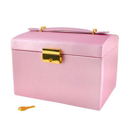 Zárható ékszertartó doboz - Rózsaszín