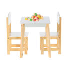 Gyermek asztal 2 székkel - Fehér