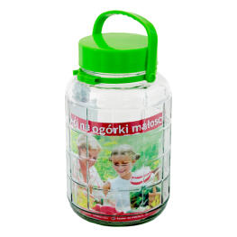 Befőttes üveg műanyag kupakkal - 8 liter