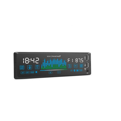 PhantomX Fejegység - 1 DIN - 4 x 50 W - gesztusverzélés - BT - MP3 - AUX - USB