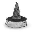Halloween-i boszorkány kalap - 2 szín - poliészter - 38 cm