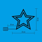 Csillag ablakdísz- Home KID 503 B/WW