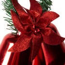 Karácsonyi dekor - harang - piros színben