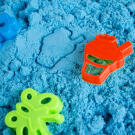 Kinetic sand homokgyurma homokozóval és formákkal