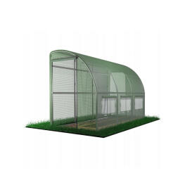 Falhoz helyezhető kerti fóliasátor 4x1,5x2 m - Zöld