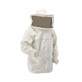 Méhész kabát levehető kalappal L - Fehér