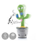 InnovaGoods Pinxi Táncoló zenélő plüss kaktusz többszínű LED világítással