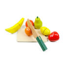Szeletelhető játék gyümölcsök és zöldségek játék késsel és vágódeszkával