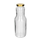 Átlátszó üvegpalack - 1 L