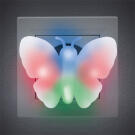 Phenom Pillangó alakú színes LED irányfény - 72x53x25 mm