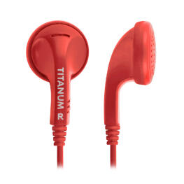 Fülhallgató - Titanum TH108R - Piros