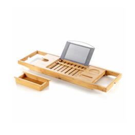 InnovaGoods Trayth Kihúzható bambusz tálca fürdőkádhoz