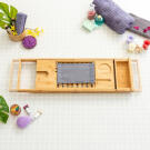 InnovaGoods Trayth Kihúzható bambusz tálca fürdőkádhoz