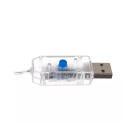 Karácsonyi USB fényfüggöny távirányítóval - Meleg fehér (138 LED)