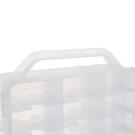 Átlátszó kisautó tároló doboz - 33x25x8,5 cm