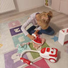 Játék háztartási eszköz szett gyerekeknek - Fehér, Piros