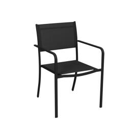 GardenLine kerti szék - 54 x 55 x 86 cm - Fekete