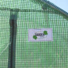 Kerti fóliasátor huzat - Zöld - 6 x 1,5 x 2 m