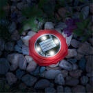 LED-es leszúrható szolár lámpa - piros - hidegfehér - 11,5 x 2,3 cm