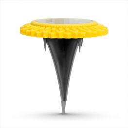 LED-es leszúrható szolár lámpa - sárga - hidegfehér - 11,5 x 2,3 cm