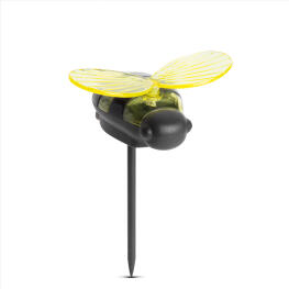 Leszúrható szolár lámpa - méhecske - 8 x 6,5 x 14 cm - Fehér LED