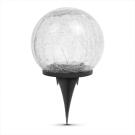 Leszúrható szolár üveggömb - 15 cm - 20 melegfehér LED