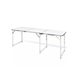 Összecsukható asztal - 180 x 60 cm - Krém