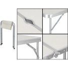Összecsukható asztal 4 székkel - Krém