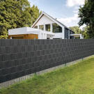 PVC kerítésszalag - 19 cm x 35 m - 450g m2 - Antracit szürke