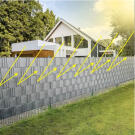PVC kerítésszalag - 19 cm x 35 m - 450g/m2 - Szürke