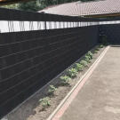 PVC kerítésszalag - 19 cm x 35 m - 630g/m2 - Fekete