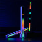 Ritmusra világító RGB LED kijelző - Fekete