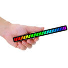 Ritmusra világító RGB LED kijelző - USB - Fekete