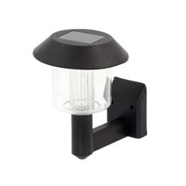 Szolár LED fali lámpa - Fekete