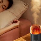 Ultrahangos aromaterápiás diffúzor LED világítással -Fekete