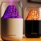 Ultrahangos aromaterápiás diffúzor LED világítással - Vulkán - Fehér
