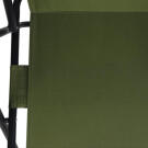 Összecsukható karfás kempingszék - 52 x 44 x 75 cm - Zöld