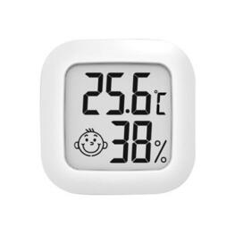 Beltéri digitális hőmérő/meteorológiai állomás - LCD kijelző - Fehér