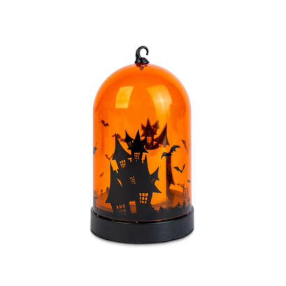 Halloween-i LED dekor - narancs - 3 x AAA - 8 x 12,5 cm